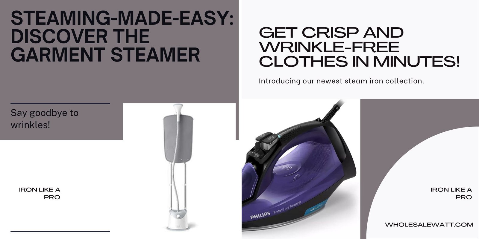 steam iron dry iron garment steamer category banner