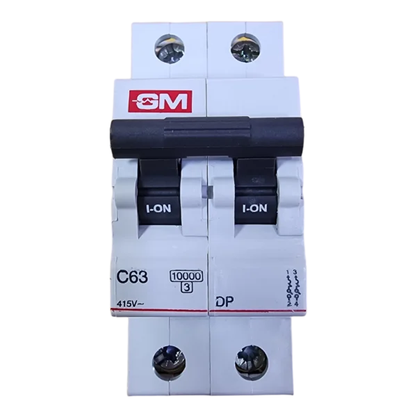 GM Double Pole C Type Mcb 63A